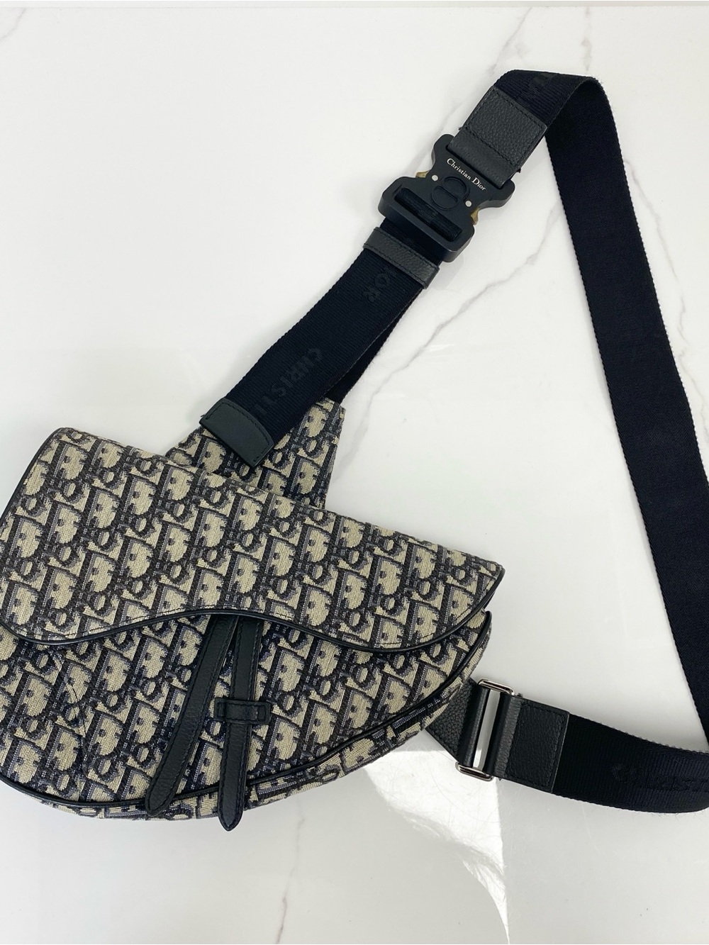 Christian Dior Oblique Mens Saddle Bag
